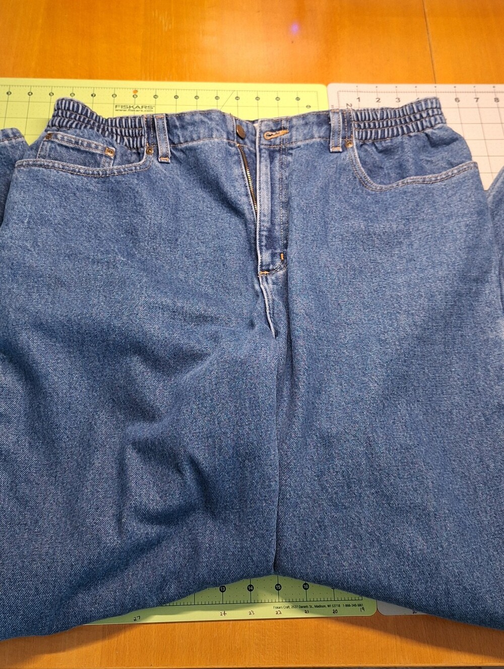 L. L. Bean Womens Jeans Comfort Waist Flannel Lined Relaxed Fit 18 Med Tall